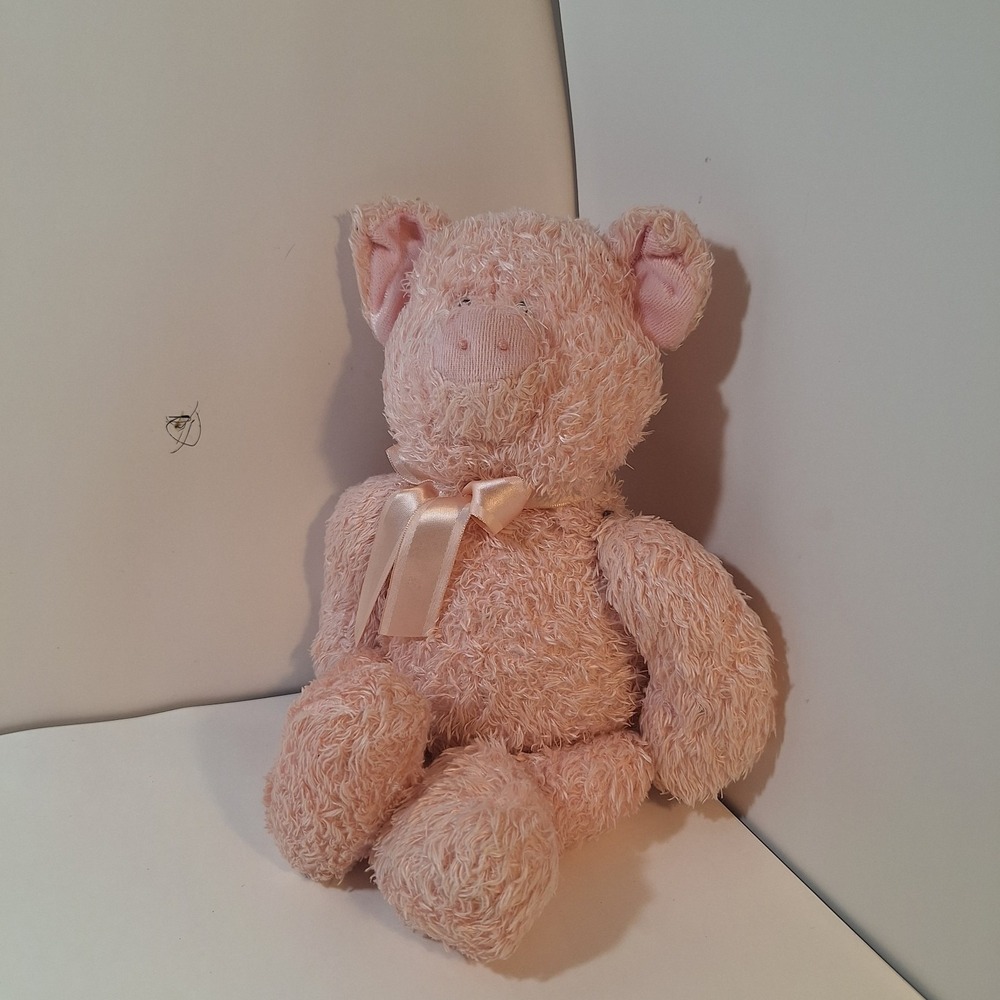 Baby Gund Pink Pig Puffles Plush Stuffed‎ Animal Rare 58151